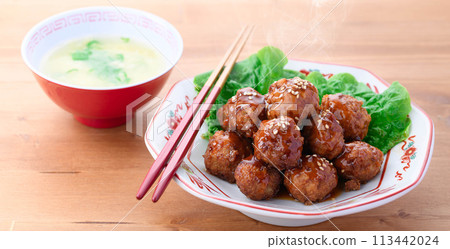 Chinese style meatballs Chinese style meatballs 113442024