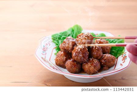 Chinese style meatballs 113442031
