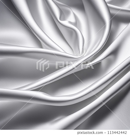 White,gray silk fabric background and texture. white,gray satin textured background material 113442442