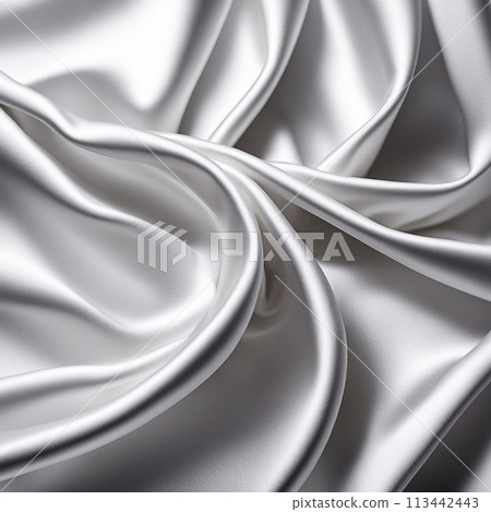 White,gray silk fabric background and texture. white,gray satin textured background material 113442443