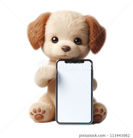 Screen Mockup Phone 3D render illustration Screen Mockup Phone 3D render illustration 113443062