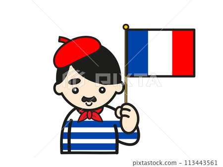 有法國國旗的法國人 113443561