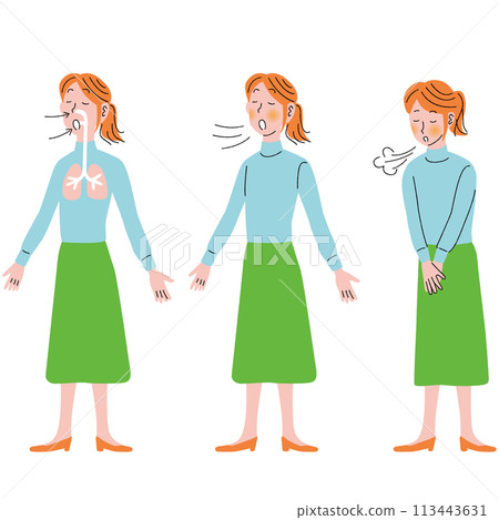 Deep breath_woman Deep breath_woman 113443631