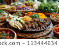 Mexican food, Cinco de Mayo celebration, menu shot, variety 113444634