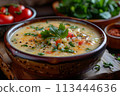 Food photography, menu shot, sopa de lima 113444636