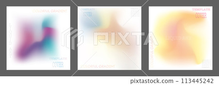 The gradient. A colorful template for the cover, poster, banner and print. Vector background for printing The gradient. A colorful template for the cover, poster, banner and print. Vector background for printing 113445242