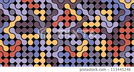 Seamless pattern. Abstract color composition of geometric shapes. a template for creative design Seamless pattern. Abstract color composition of geometric shapes. a template for creative design 113445246
