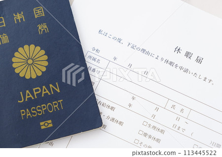 Submit a leave request to your company to take paid leave and travel abroad. Submit a leave request to your company to take paid leave and travel abroad. 113445522