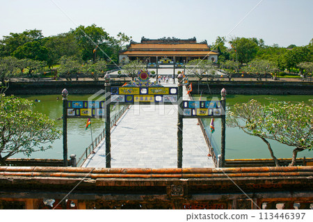 The Middle Bridge at the Imperial City in Hue 113446397