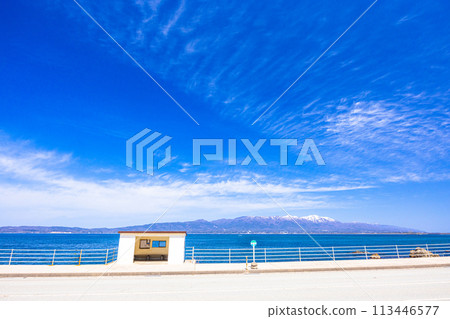 [Niigata Prefecture_Sado_Echigo-Nagahama] Love Bus Stop: Senago 113446577