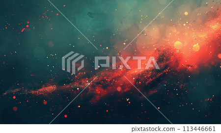 Red and green abstract background generative AI 113446661