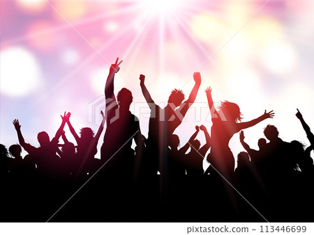 Party crowd background 113446699