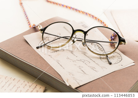 Reading glasses glasses stock photos 113446853