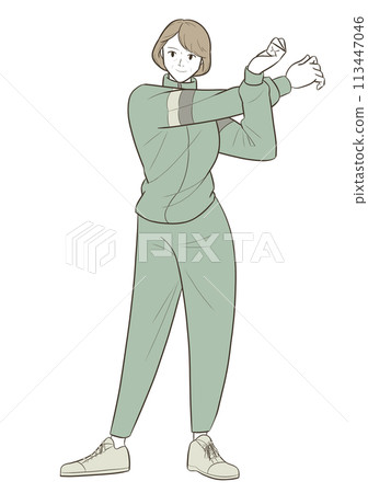 中年婦女伸展 113447046