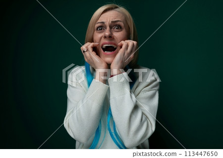 Woman With a Surprised Expression Woman With a Surprised Expression 113447650