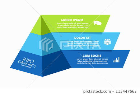 Infographic design template with place for your data. Vector illustration. 113447662
