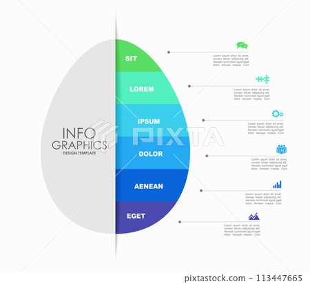 Infographic design template with place for your data. Vector illustration. 113447665