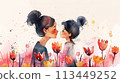 Two Women Standing Together at International Mothers Day Concert 113449252