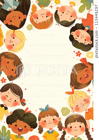 Children's Day Text Frame Border kids Children's Day Text Frame Border kids 113449297