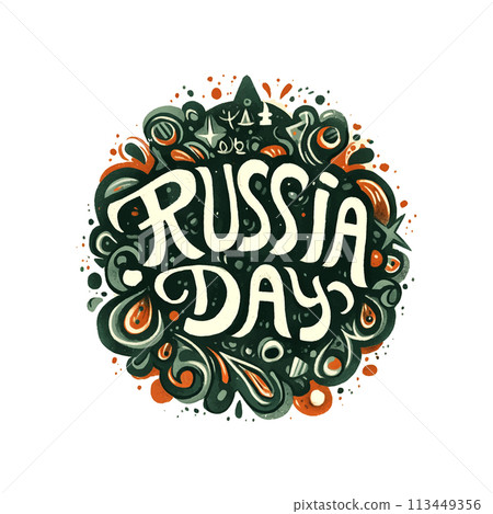 Logo Russia day is a special day for Russia. It is a day to celebrate the country's culture and history Logo Russia day is a special day for Russia. It is a day to celebrate the country's culture and history 113449356
