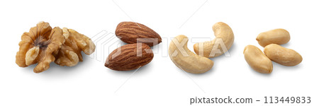 核桃、杏仁、腰果、花生 113449833