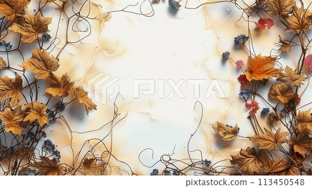 Autumnal Vines and Ivy Frame Autumnal Vines and Ivy Frame 113450548