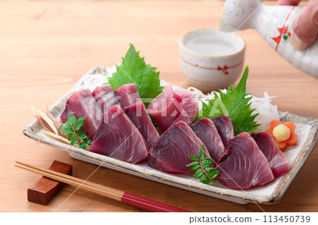 新鮮南紀勝浦鰹魚刺身 生鮮清淡雅緻 113450739