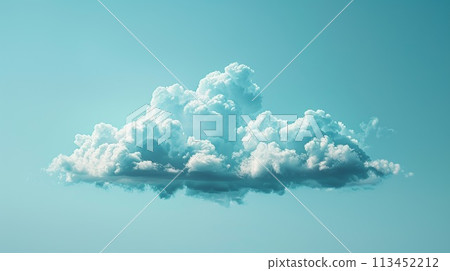 A large cloud in the sky with a plane flying underneath it, AI 113452212