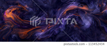 Mixing Liquid Paints Abstract Background in Magenta Colors, Generative AI Mixing Liquid Paints Abstract Background in Magenta Colors, Generative AI 113452434