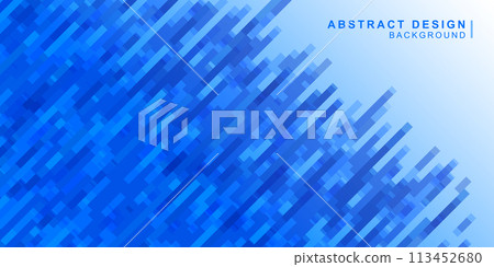 數位風格抽象背景材料與各種藍色對角線相結合 113452680