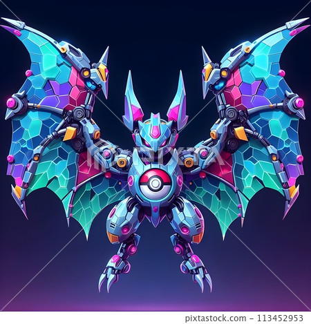 A bat shaped like a crystal-themed Pokemon. A bat shaped like a crystal-themed Pokemon. 113452953