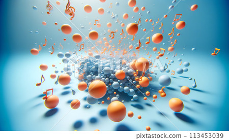 3d pop popping notes and balls 113453039