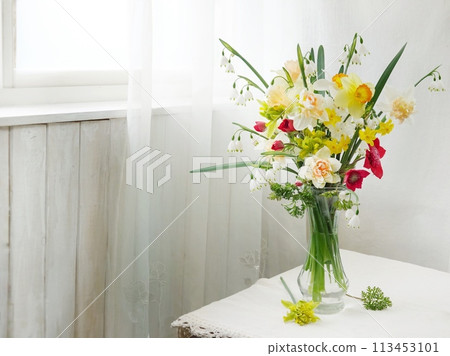 窗邊的水仙花佈置 窗邊的水仙花佈置 113453101