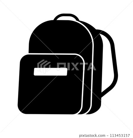 Backpack silhouette icon. Rucksack icon. Vector. 113453157