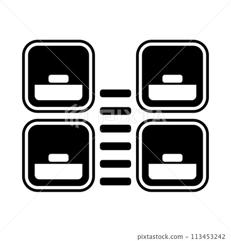 Capsule Hotel Silhouette 113453242