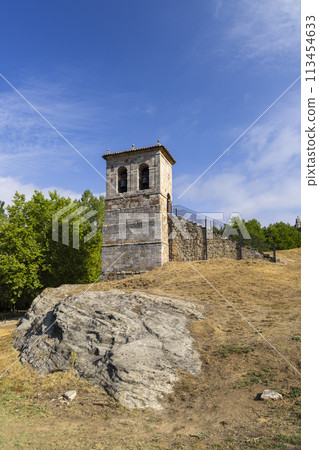 Rock carved hermitage of Saints Justus and Pastor, Olleros de Pisuerga (Iglesia de los Santos Justo y Pastor), Aguilar de Campoo, Castilla y Leon, Spain Rock carved hermitage of Saints Justus and Pastor, Olleros de Pisuerga (Iglesia de los Santos Justo y Pastor), Aguilar de Campoo, Castilla y Leon, Spain 113454633