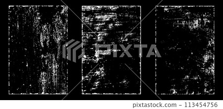 Black and white grunge. Distress overlay texture. Abstract surface dust and rough dirty wall background concept. Distress illustration simply place over object to create grunge effect. Vector EPS10. 113454756