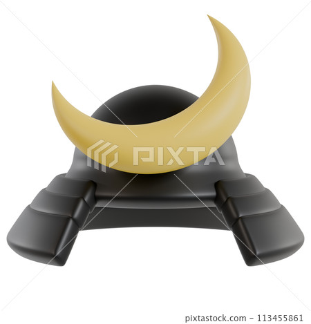 伊達正宗頭盔 3D 插圖 113455861