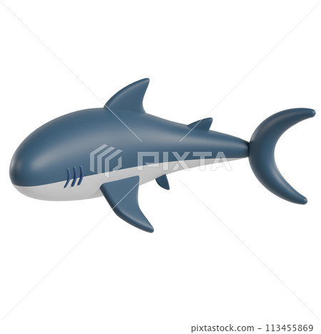 Shark 3D illustration Shark 3D illustration 113455869