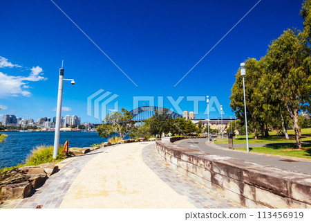 Sydney Harbour and Barangaroo Reserve in Australia 113456919