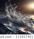 Landscape with water flow 113457361