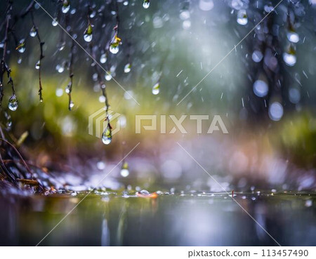 雨季/雨季的形象 113457490