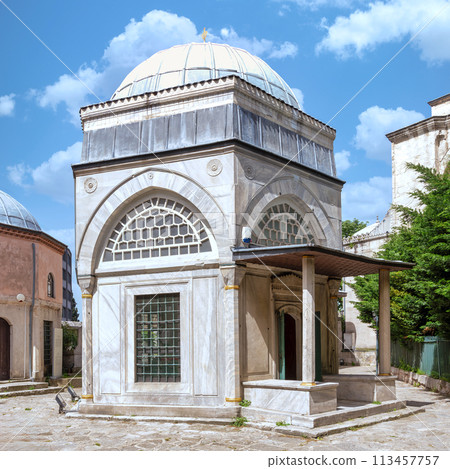 Sehzade Mehmet Tomb, located in the courtyard of Sehzade Mosque, Fatih district , Istanbul, Turkey Sehzade Mehmet Tomb, located in the courtyard of Sehzade Mosque, Fatih district , Istanbul, Turkey 113457757