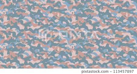 Camouflage pattern seamless background material 113457897