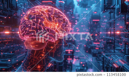 Capture an unexpected camera angle of a futuristic brain-computer interface merging with psychedelic art in a vibrant pixel art style, showcasing the complexity of human cognition Capture an unexpected camera angle of a futuristic brain-computer interface merging with psychedelic art in a vibrant pixel art style, showcasing the complexity of human cognition 113458100