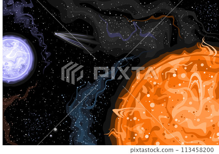 Vector Fantasy Space Card Vector Fantasy Space Card 113458200