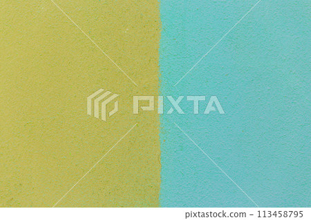Wall Two Color Dirty Green and Blue Abstract Surface Design Blank Space Text Empty Background Wall Two Color Dirty Green and Blue Abstract Surface Design Blank Space Text Empty Background 113458795