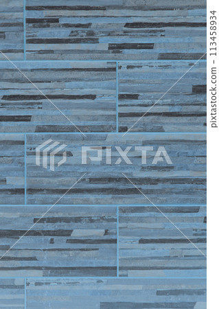 Blue With Black Abstract Pattern Stone Tile Brick Blocks Wall Texture Background Blue With Black Abstract Pattern Stone Tile Brick Blocks Wall Texture Background 113458934