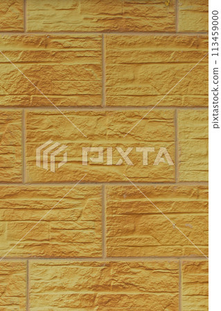 Yellow bright vibrant paint large brick blocks masonry wall texture background abstract pattern facade Yellow bright vibrant paint large brick blocks masonry wall texture background abstract pattern facade 113459000