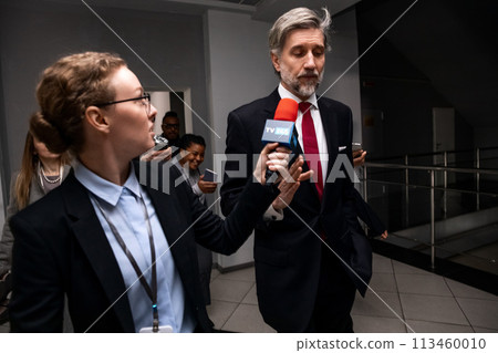 Mature organization representative answers press questions Mature organization representative answers press questions 113460010